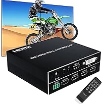 Amazon.co.jp: ビデオウォールコントローラー、1080P 2X2 HDMI
